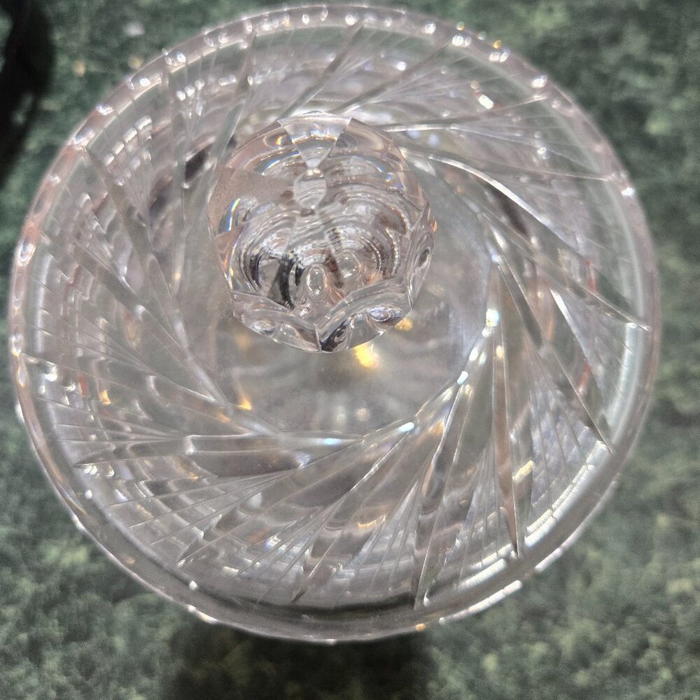 Pinwheel Crystal Indiana Vintage Cut Glass